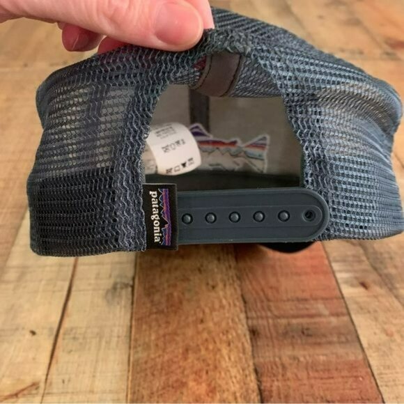 Patagonia mens mesh back baseball hat in gray - Picture 2 of 8